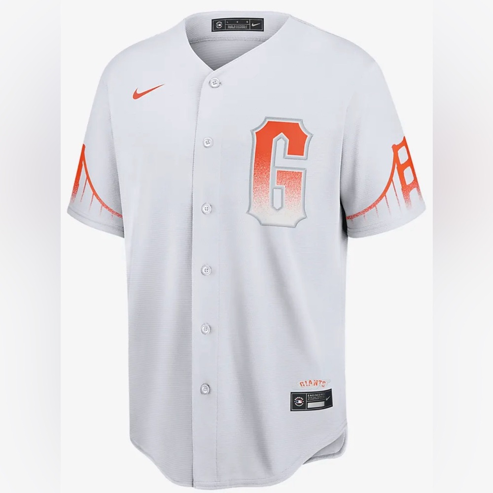 Nike MLB SF Giants City Connect Replica Baseball Jersey. NWT